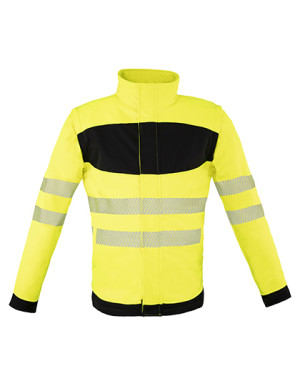 Softshellová bunda EOS Hi-Vis Workwear s plochou pro potisk - Reklamnepredmety