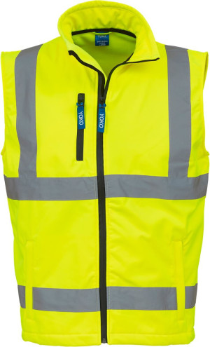 Softshellová vesta Hi-Vis Yoko/HVK006 - Reklamnepredmety