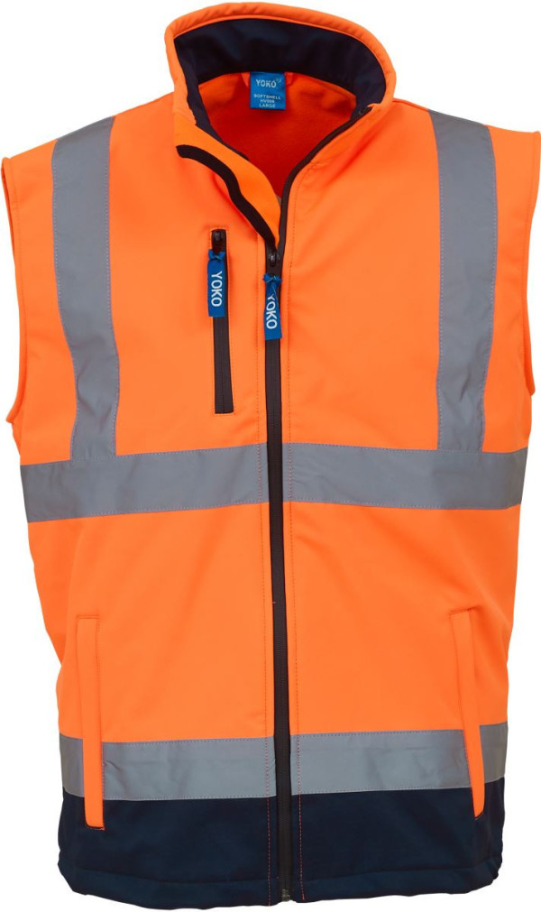 Softshellová vesta Hi-Vis Yoko/HVK006