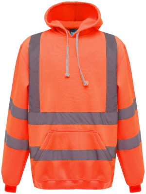 Mikina s kapucí Hi-Vis Yoko | HVK05 - Reklamnepredmety