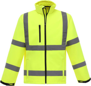 Hi-Vis softshellová bunda Yoko | HVK09 - Reklamnepredmety