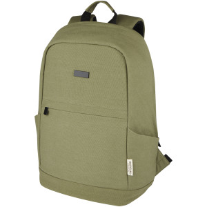 Joey, 15,6" GRS recyklovaný plátěný batoh na notebook s ochranou proti krádeži, 18 l - Reklamnepredmety