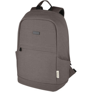 Joey, 15,6" GRS recyklovaný plátěný batoh na notebook s ochranou proti krádeži, 18 l - Reklamnepredmety