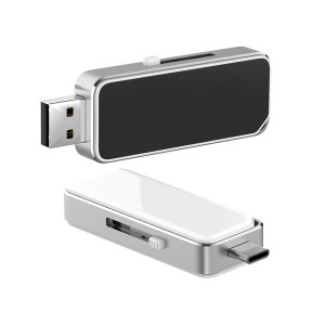 USB 3.0 FLASH DISK S LED LOGEM A TYPE-C KONEKTOREM - Reklamnepredmety