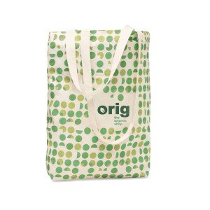 Bavlněná nákupní taška vhodná pro celoplošný potisk, volitelný materiál - Reklamnepredmety