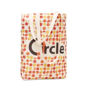 Nákupní taška z recyklované bavlny vhodná pro celoplošný potisk, volitelný materiál - Reklamnepredmety