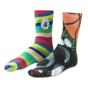 Celobarevné Digi-ponožky na míru (polyester) - Reklamnepredmety
