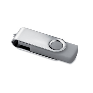 USB klíč s otočným ochranným kovovým krytem, s potiskem nebo gravírováním - Reklamnepredmety