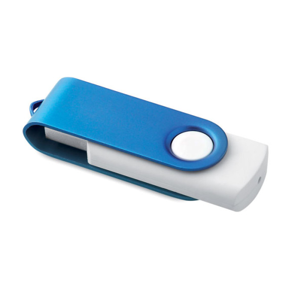 USB paměťová karta s barevným kovovým otočným krytem, potisk nebo gravírování v ceně