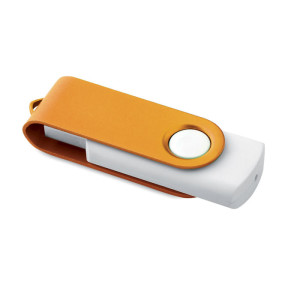 USB paměťová karta s barevným kovovým otočným krytem, potisk nebo gravírování v ceně - Reklamnepredmety