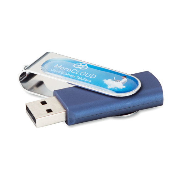 USB flash disk s plnobarevným logem s doming efektem v ceně