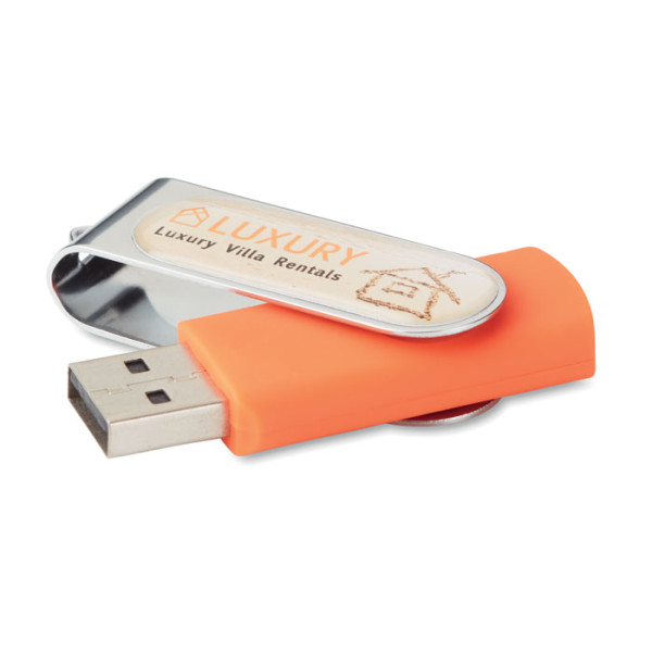 USB flash disk s plnobarevným logem s doming efektem v ceně