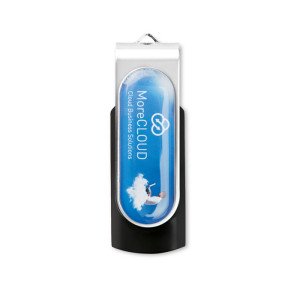 USB flash disk s plnobarevným logem s doming efektem v ceně - Reklamnepredmety
