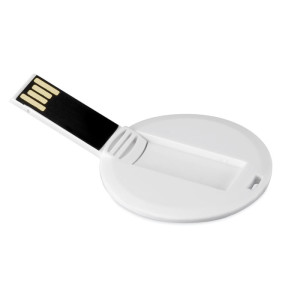 USB paměťová karta kulatého tvaru s potiskem - Reklamnepredmety