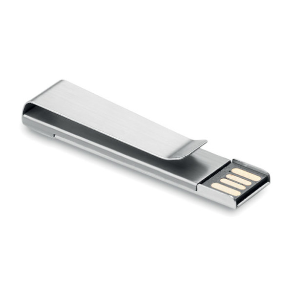 USB ve tvaru spony s potiskem nebo gravírováním
