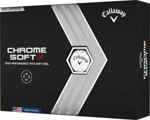 Profesionální golfové míčky Callaway Chrome Soft X 2022 - Reklamnepredmety