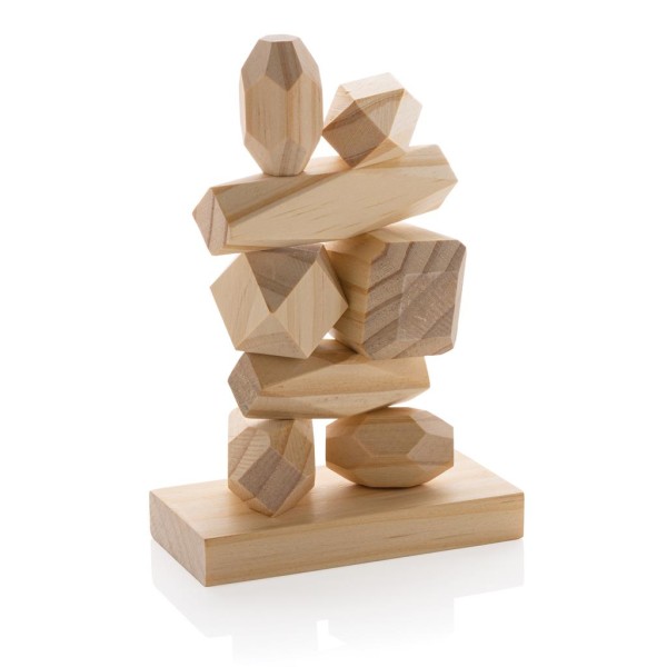 Dřevěné balanční kameny Ukiyo Crios v pouzdře