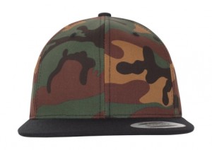 Klasická 2-tónová kšiltovka Camo se snapback zapínáním - Reklamnepredmety