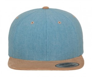 Kšiltovka Chambray-Suede se snapback zapínáním - Reklamnepredmety