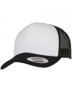 Classic Curved Foam Trucker Cap – White Front - Reklamnepredmety