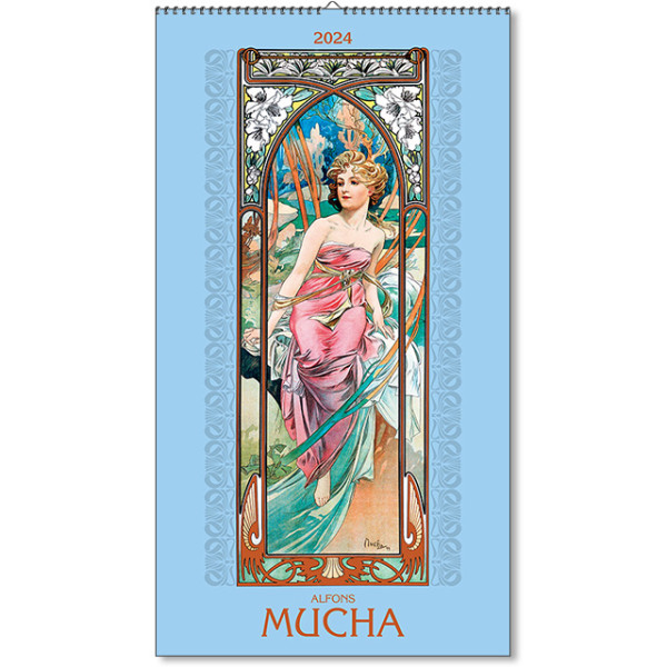 Nástěnný kalendář Alfons Mucha 2024