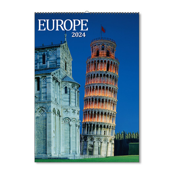 Nástěnný kalendář Europe 2024