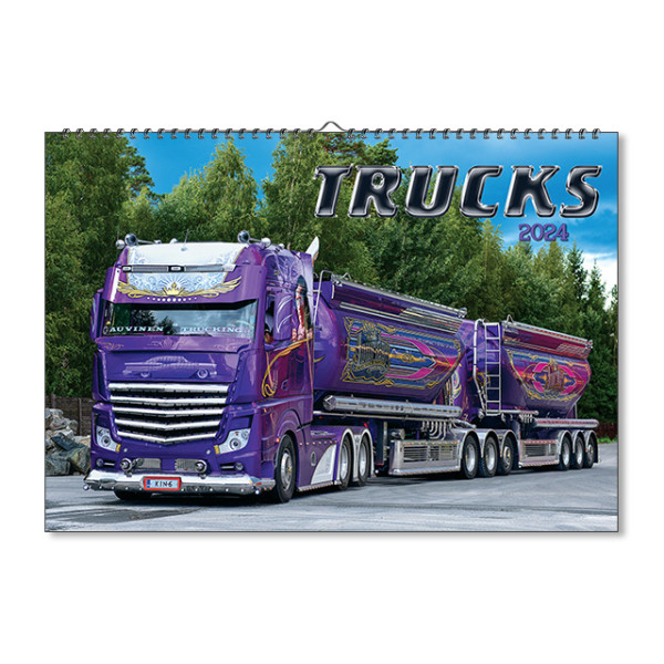 Nástěnný kalendář Trucks 2024