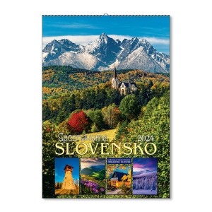 Nástěnný kalendář Poznáváme Slovensko 2024 - Reklamnepredmety