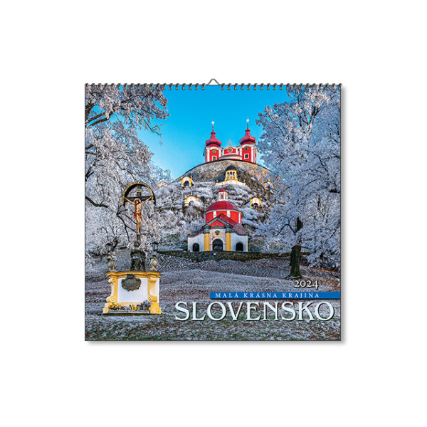 Nástěnný kalendář Slovensko čtverec 2024