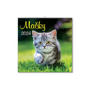 Nástěnný kalendář Kočky 2024 - Reklamnepredmety
