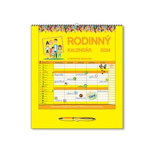 Nástěnný kalendář Rodinný kalendář 2024 - Reklamnepredmety