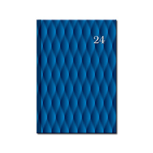 Denní diář A5 PRINT Blue 2024 - Reklamnepredmety
