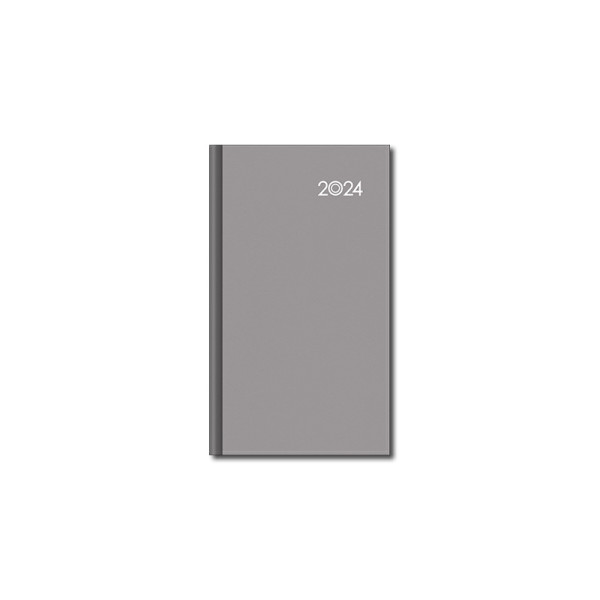 Mini diář A6 FALCON šedý 2024