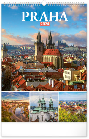 Nástěnný kalendář Praha 2024 - Reklamnepredmety