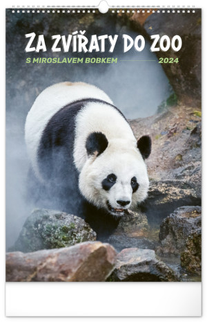 Nástěnný kalendář Za zvířaty do zoo 2024 - Reklamnepredmety