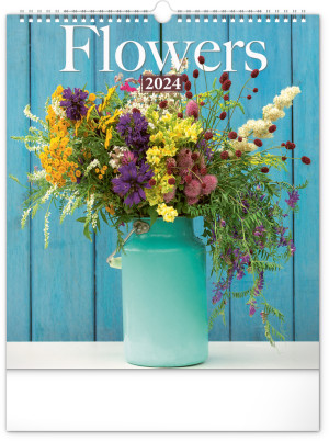 Nástěnný kalendář Květiny 2024 - Reklamnepredmety