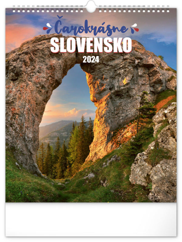 Nástěnný kalendář Čarokrásné Slovensko 2024