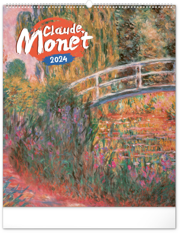 Nástěnný kalendář Claude Monet 2024