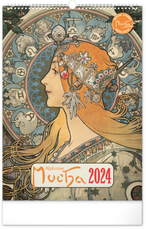 Nástěnný kalendář Alfons Mucha 2024 - Reklamnepredmety