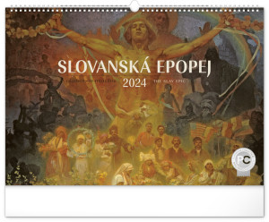 Nástěnný kalendář Slovanská epopeje – Alfons Mucha 2024 - Reklamnepredmety