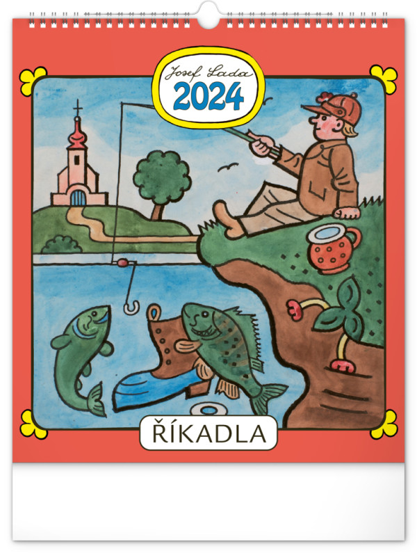 Nástěnný kalendář Josef Lada – Říkadla CZ 2024