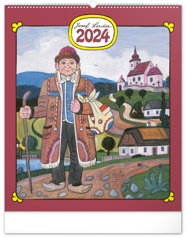 Nástěnný kalendář Josef Lada 2024
