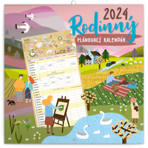 Rodinný plánovací kalendář 2024 SK - Reklamnepredmety