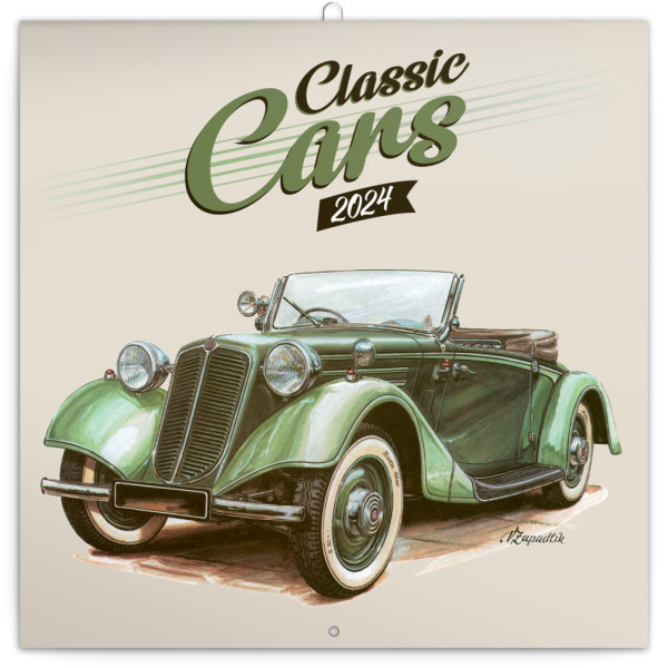 Poznámkový kalendář Classic Cars – Václav Zapadlík