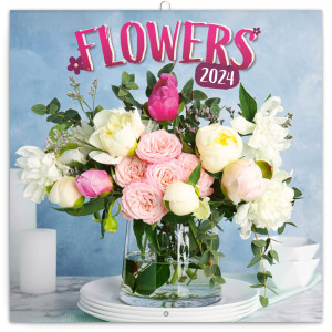 Poznámkový kalendář Květiny - Reklamnepredmety