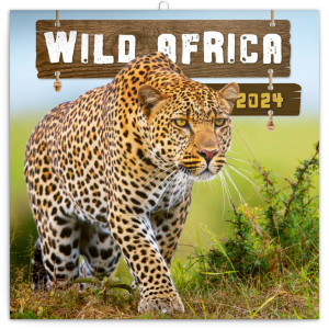 Poznámkový kalendář Divoká Afrika 2024 - Reklamnepredmety
