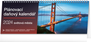 Stolní kalendář Plánovací daňový – Světová města 2024 - Reklamnepredmety