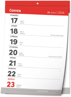 Nástěnný kalendář Trhací týdenní 2024 CZ - Reklamnepredmety
