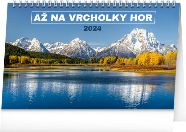 Stolní kalendář Až na vrcholky hor 2024