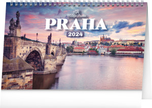 Stolní kalendář Praha – Miluji Prahu 2024 - Reklamnepredmety